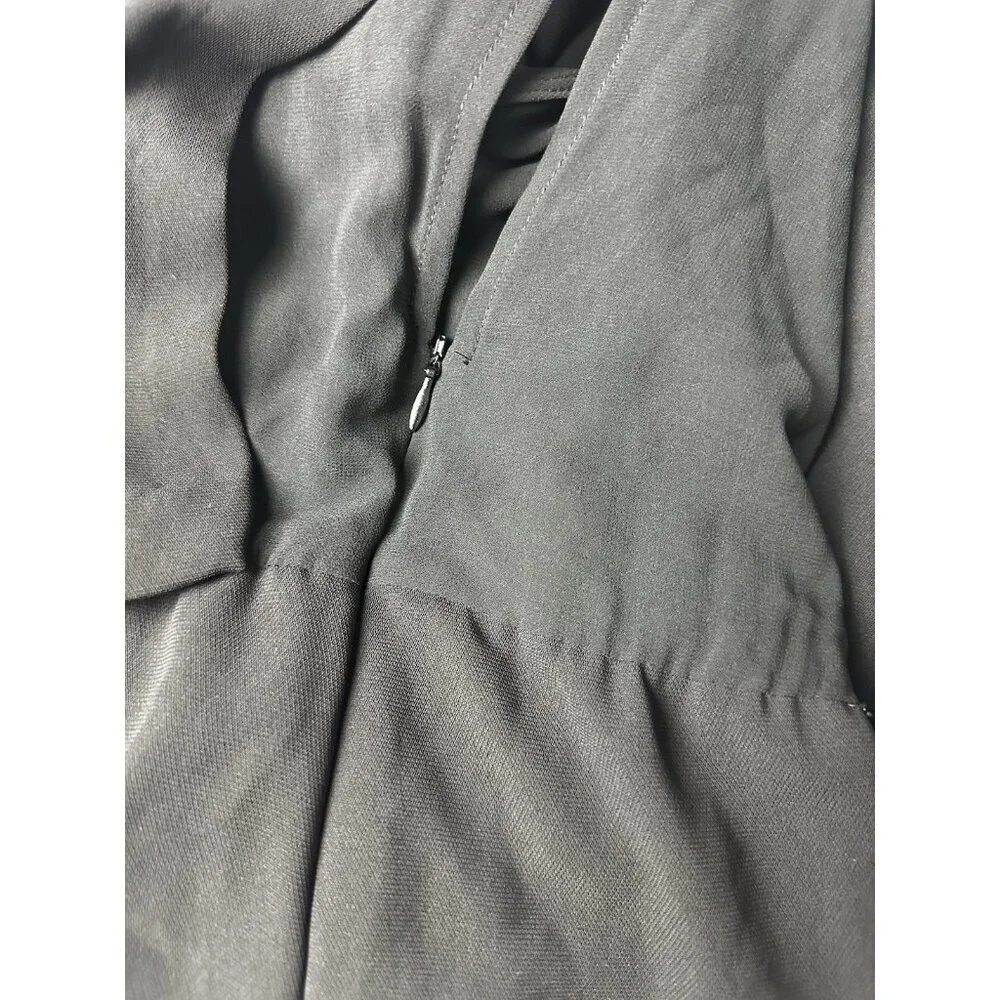 Zara Women’s Long Layered Jumpsuit Black Size XS New - Picture 13 of 16